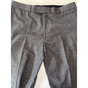 Express Mens Pants Gray 36x30 Producer Dress Pant Stretch Wool Blend Tweed 27 In